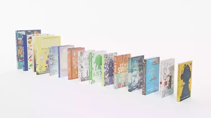 Childrens and Early Teen Books 3D model