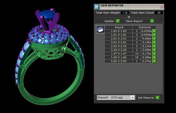 Rings 3D print model_4