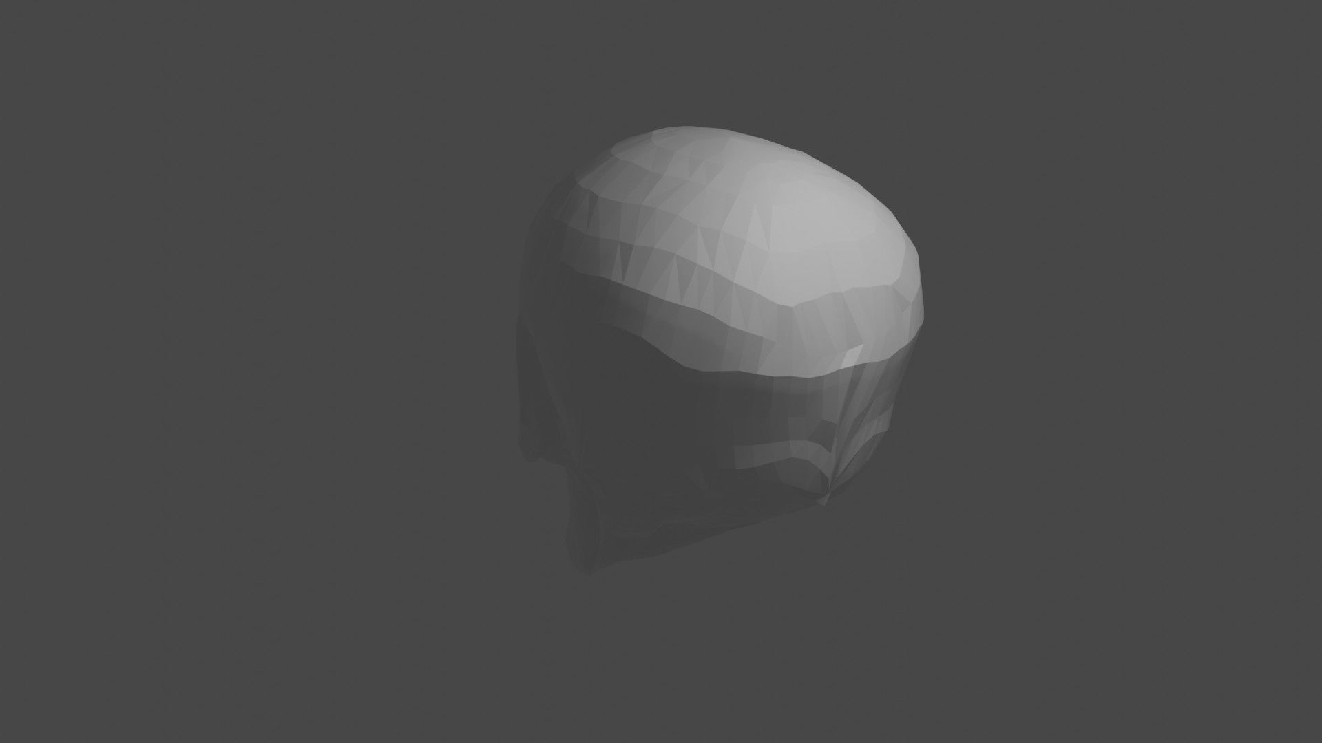 Low-Poly Skull Low-poly 3D model_3