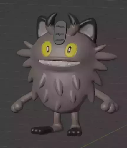 Meowth Galarian Form 3D print model