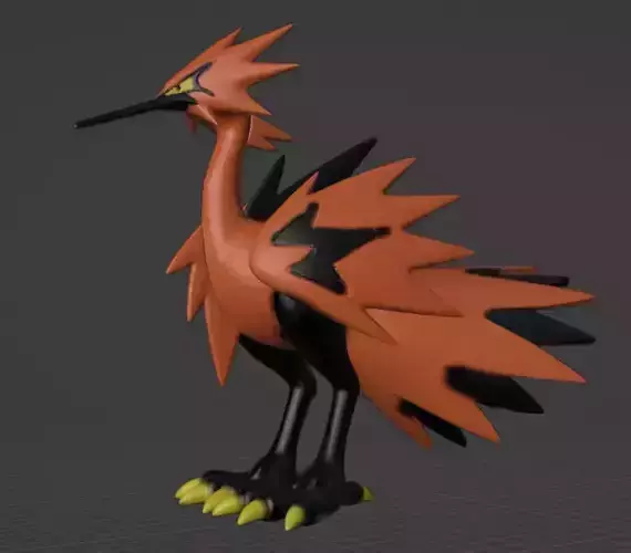 Zapdos Galarian Form 3D print model