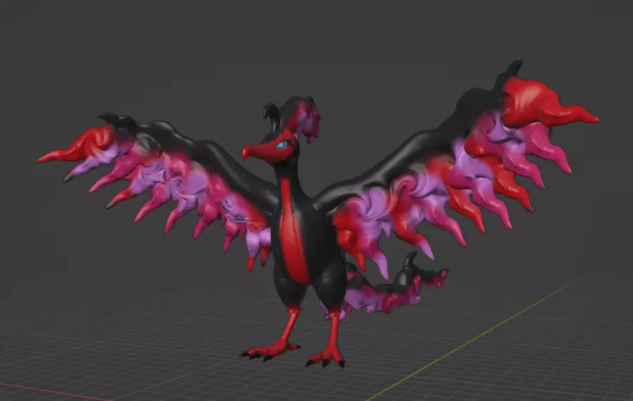 Moltres Galarian Form 3D print model