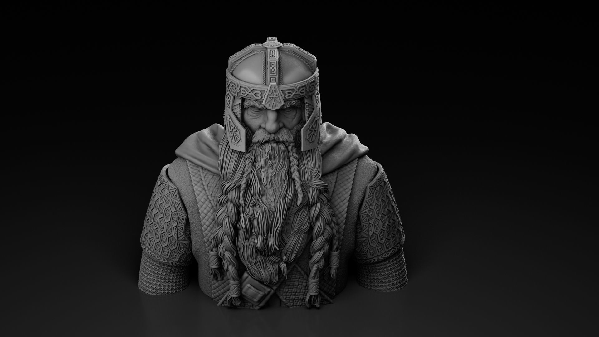 John Rhys-Davies - Gimli - The Lord of the Rings 3D print model_11