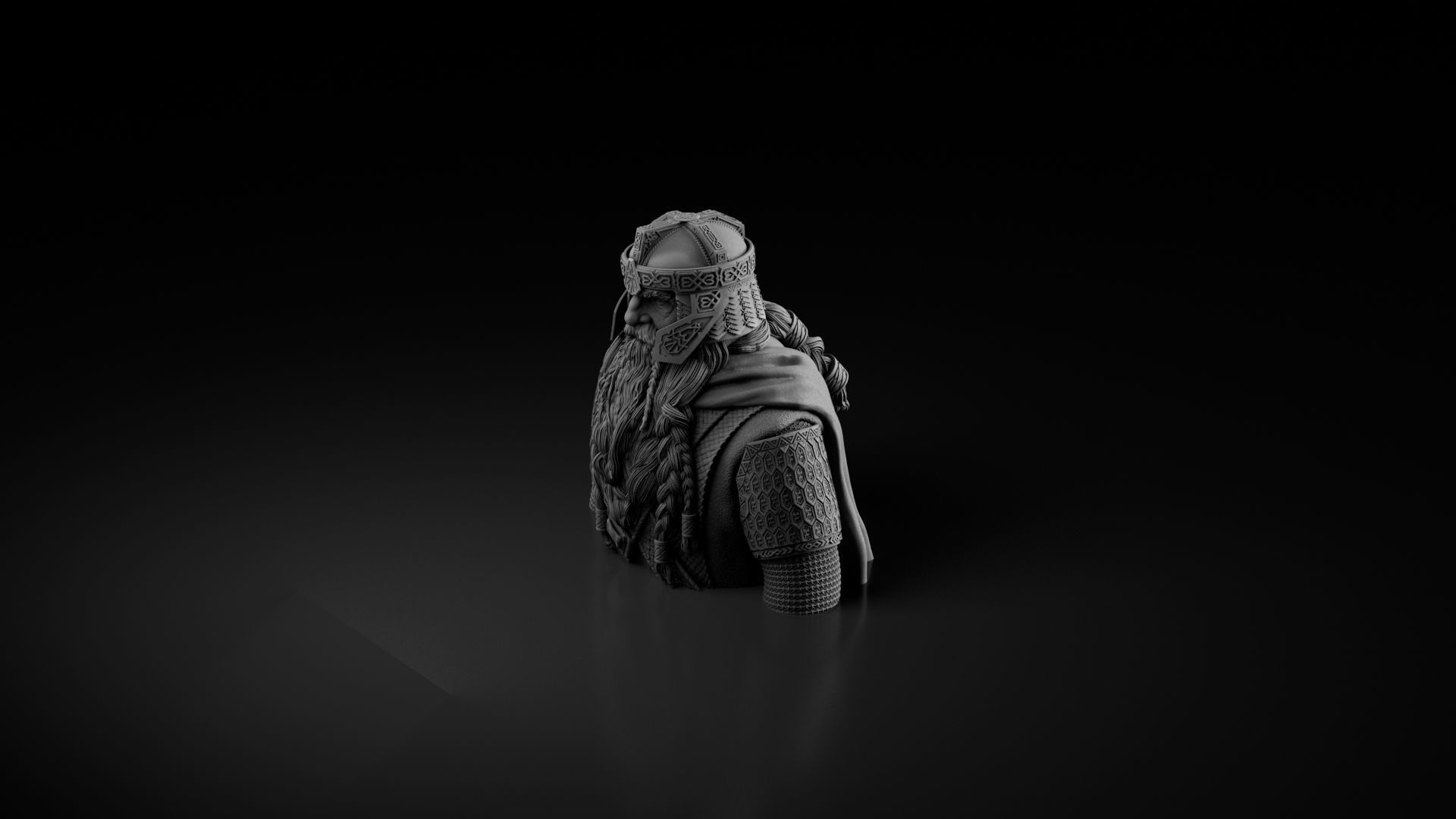 John Rhys-Davies - Gimli - The Lord of the Rings 3D print model_17