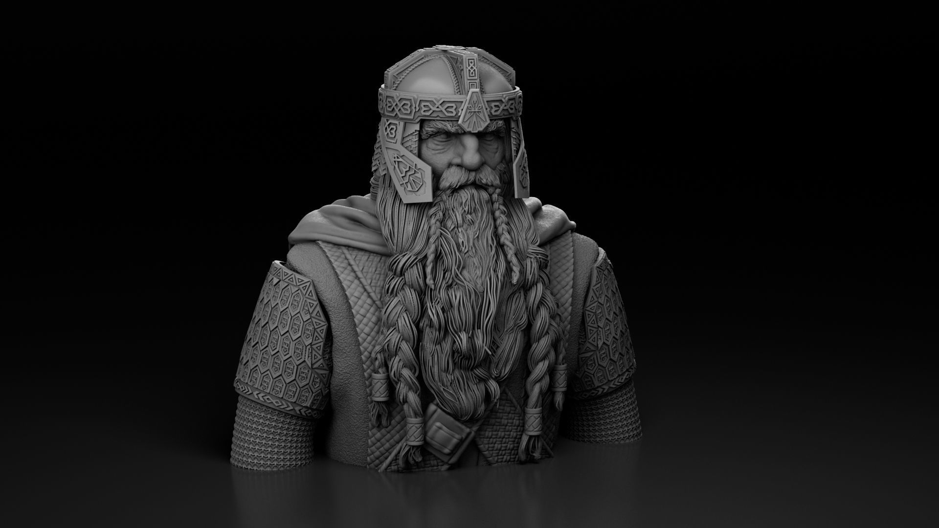John Rhys-Davies - Gimli - The Lord of the Rings 3D print model_20