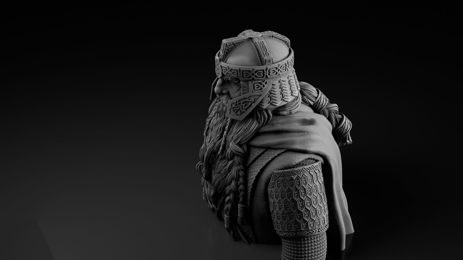 John Rhys-Davies - Gimli - The Lord of the Rings 3D print model_13