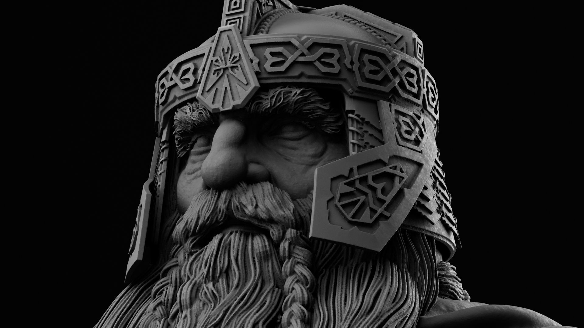 John Rhys-Davies - Gimli - The Lord of the Rings 3D print model_9