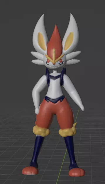 Cinderace 3D print model_0