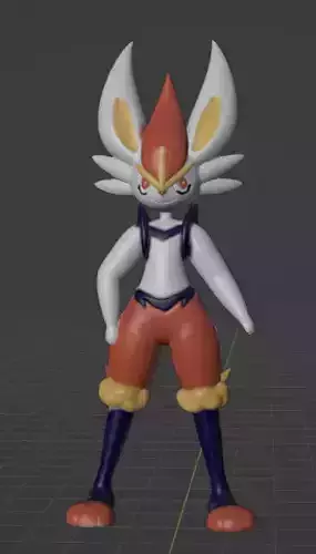 Cinderace 3D print model