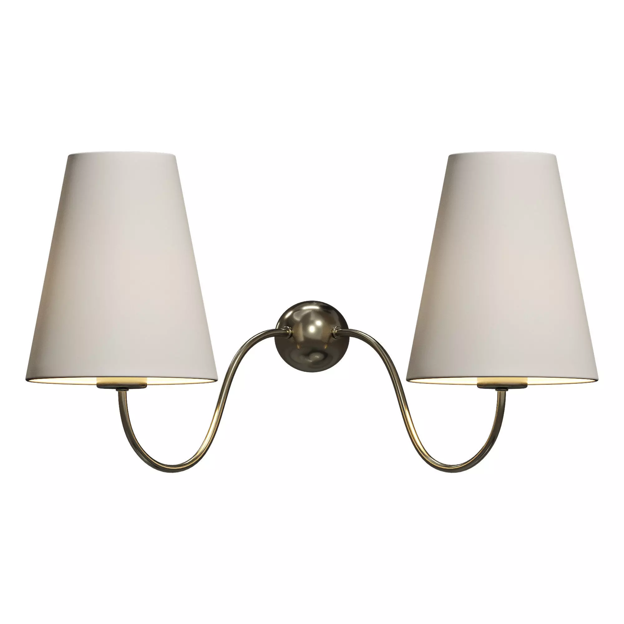 Jean Royere Brass Wall Light 3D model