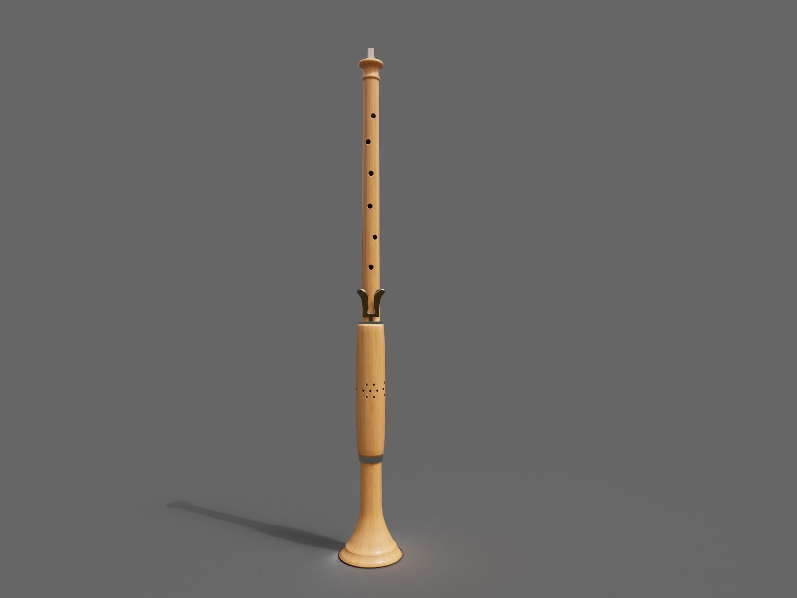 Shawm 3D model CGTrader