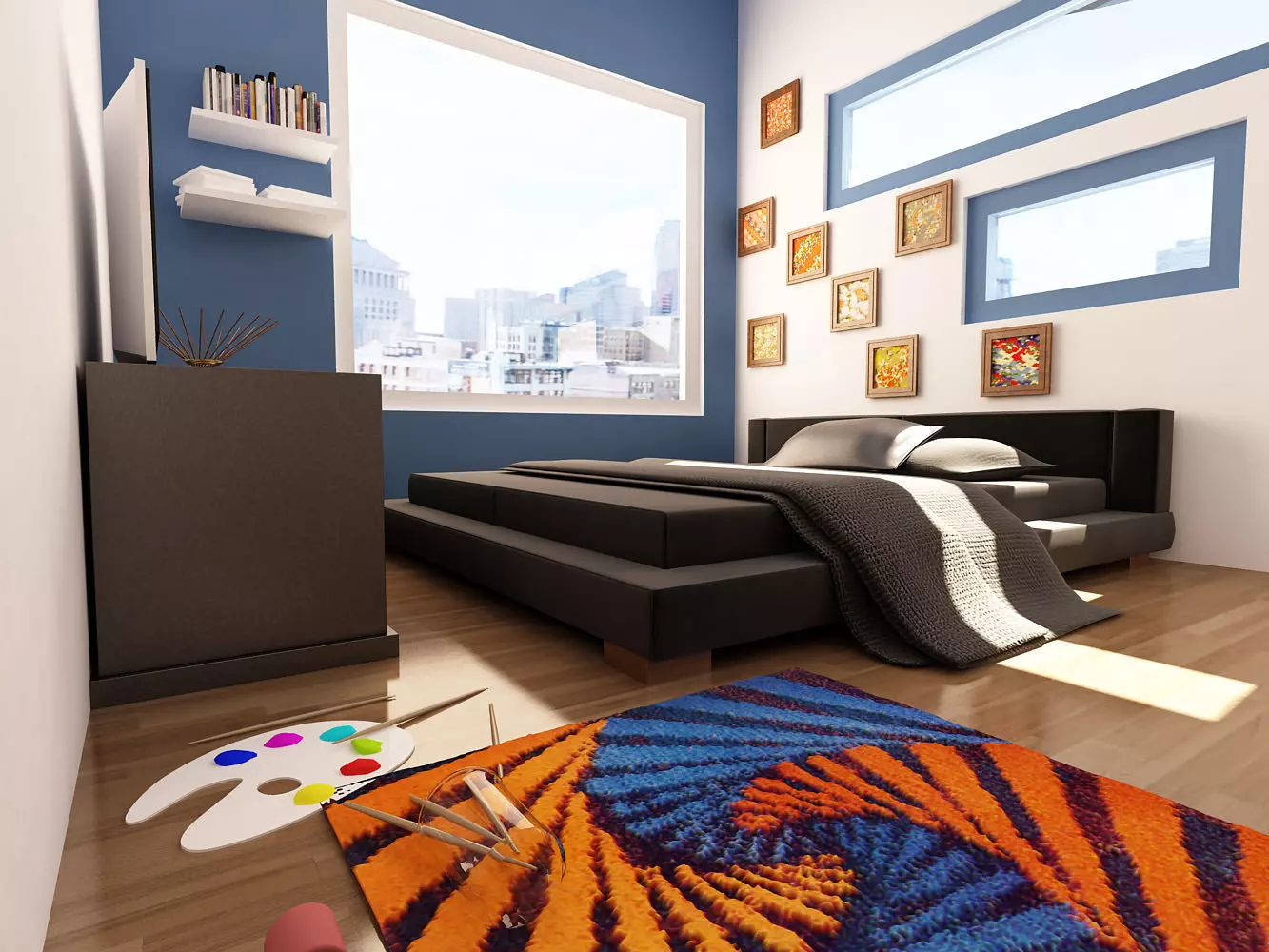 son bed room 3D model_0