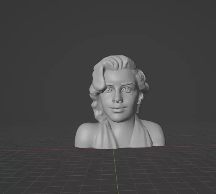 Marilyn Monroe 3D print model_0
