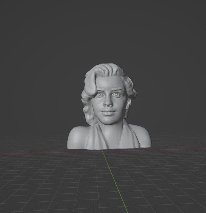 Marilyn Monroe 3D print model_17