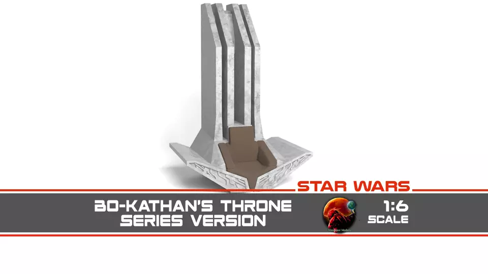 Bo-Katans Throne 1-6 scale 3D print model_0