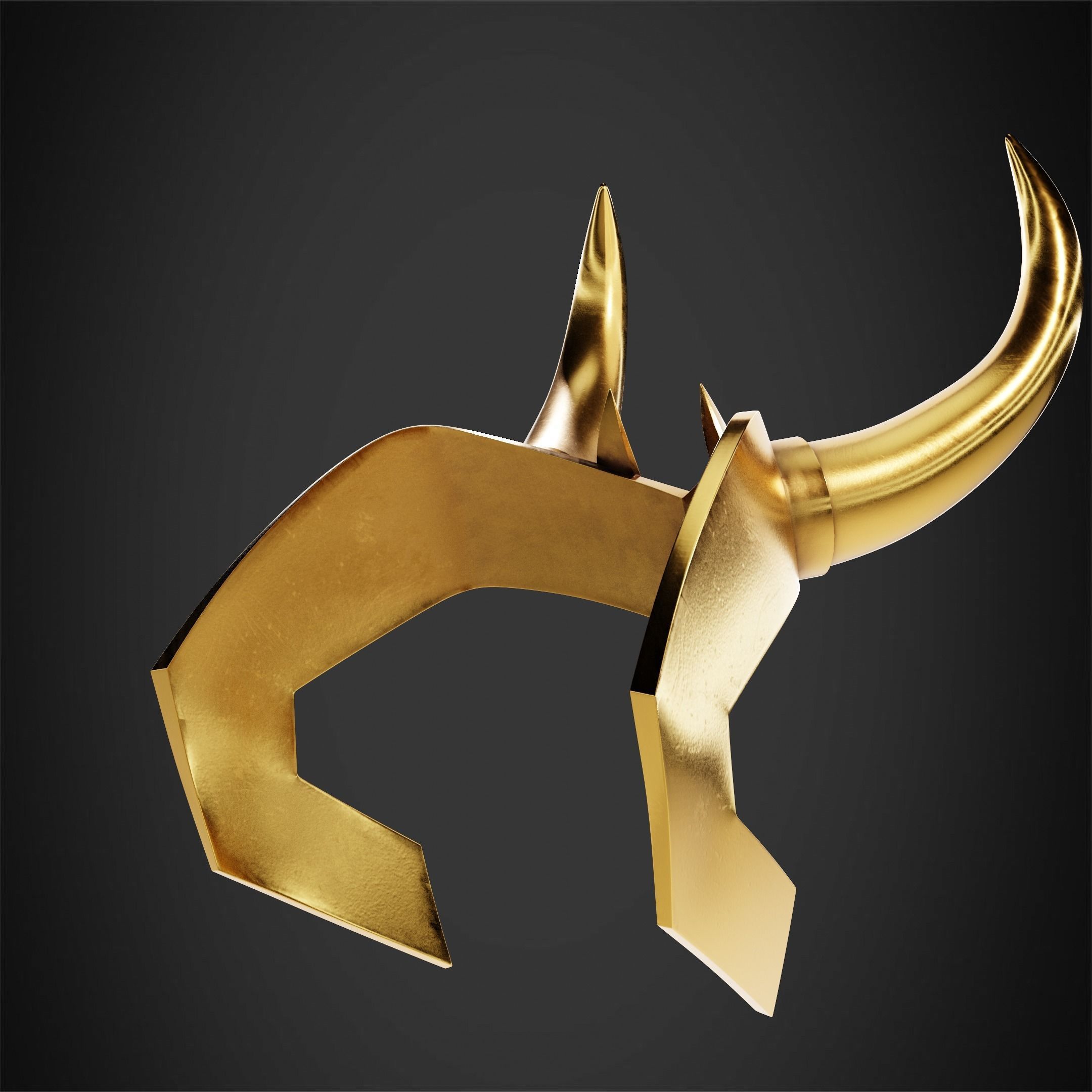 Loki Crown for Cosplay 3D print model_7
