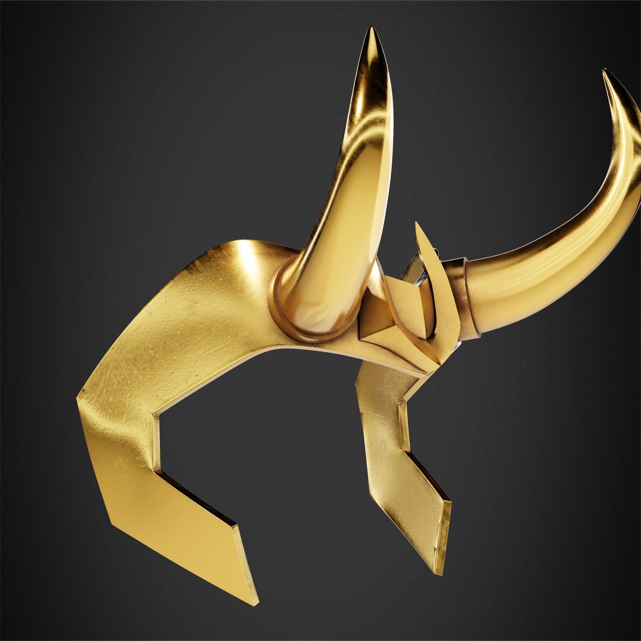 Loki Crown for Cosplay 3D print model_9
