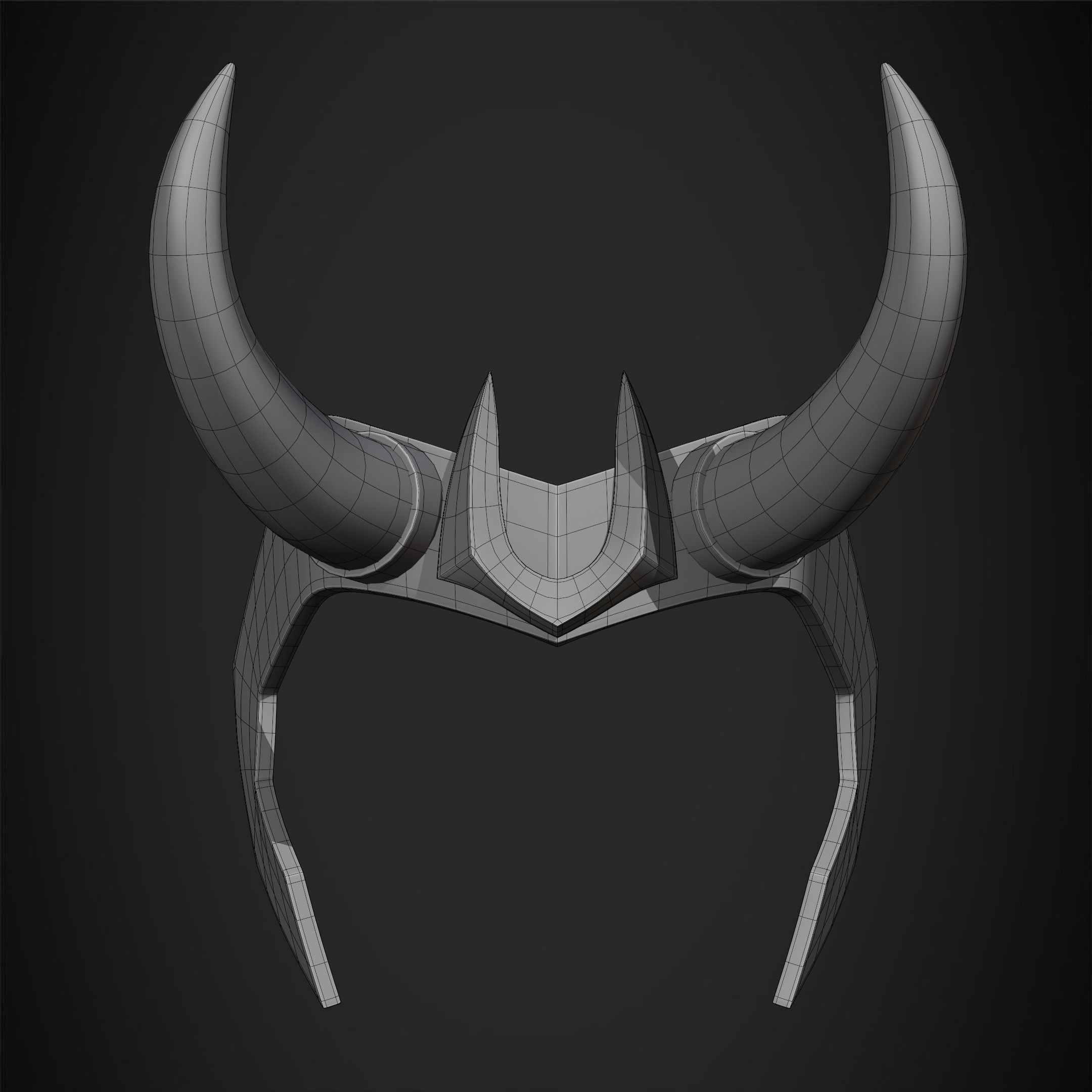 Loki Crown for Cosplay 3D print model_13
