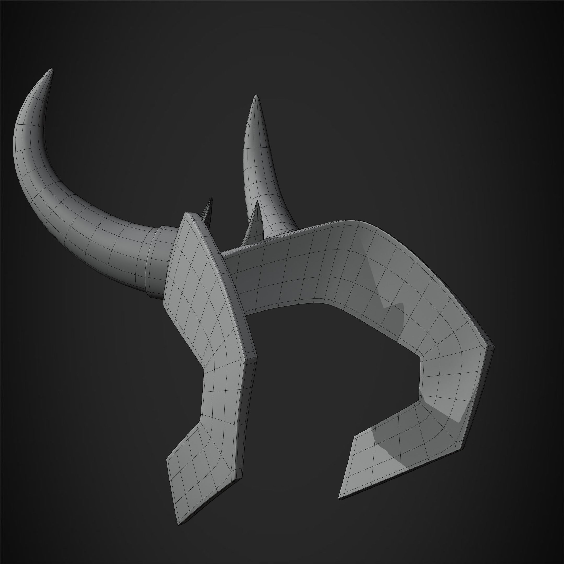 Loki Crown for Cosplay 3D print model_17