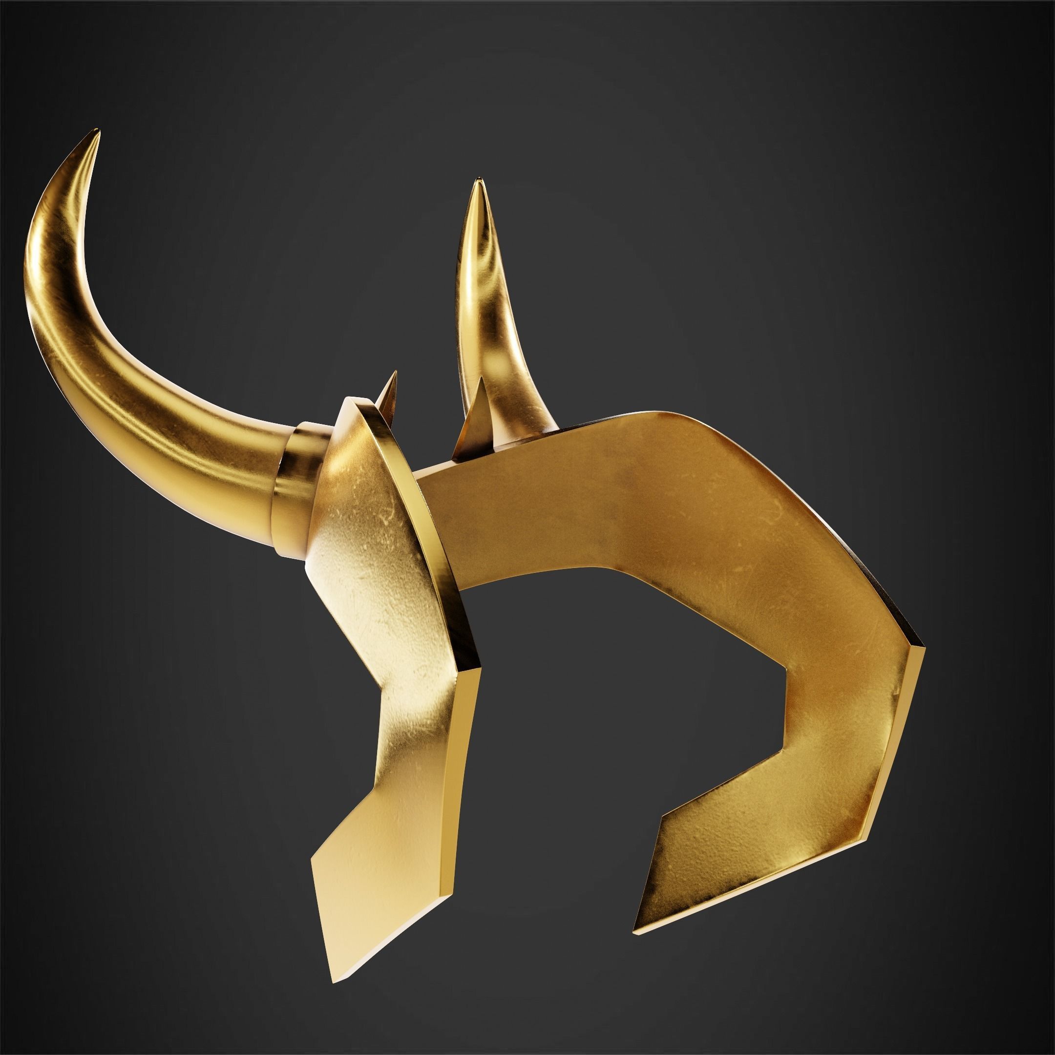 Loki Crown for Cosplay 3D print model_5