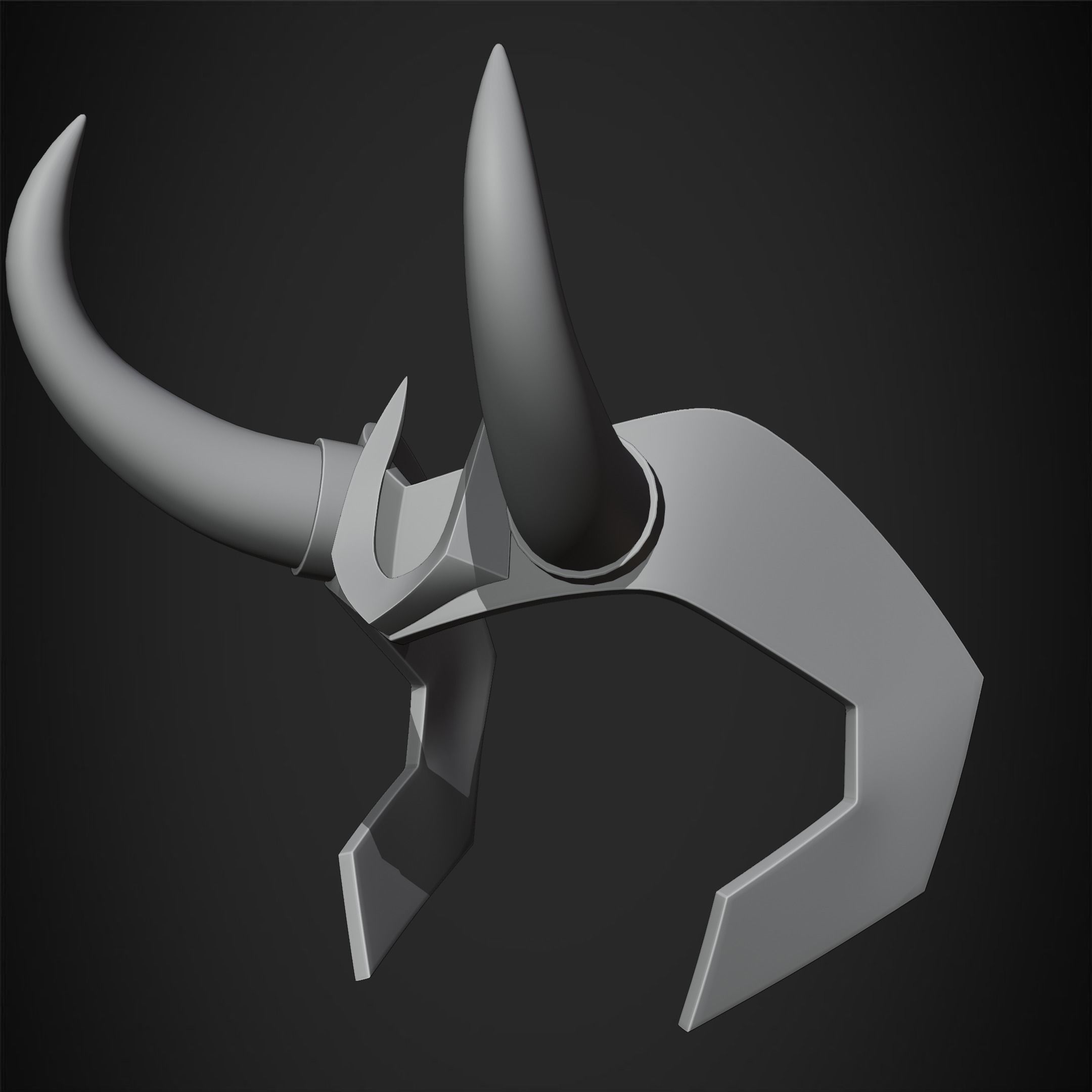 Loki Crown for Cosplay 3D print model_16