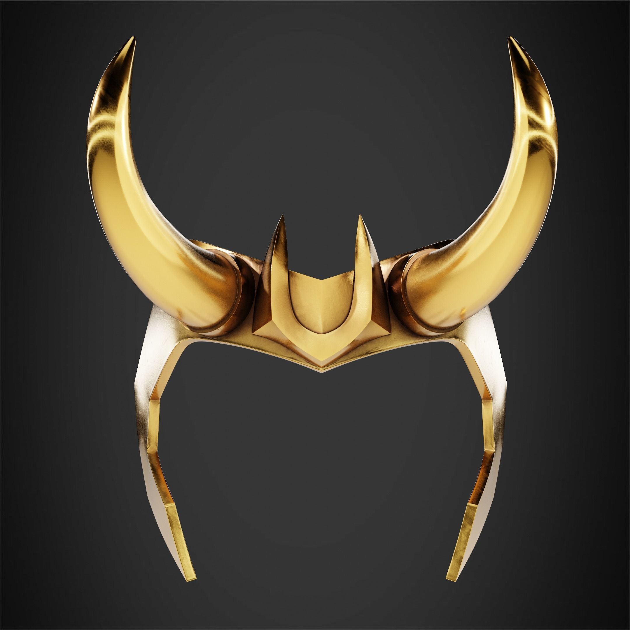 Loki Crown for Cosplay 3D print model_2