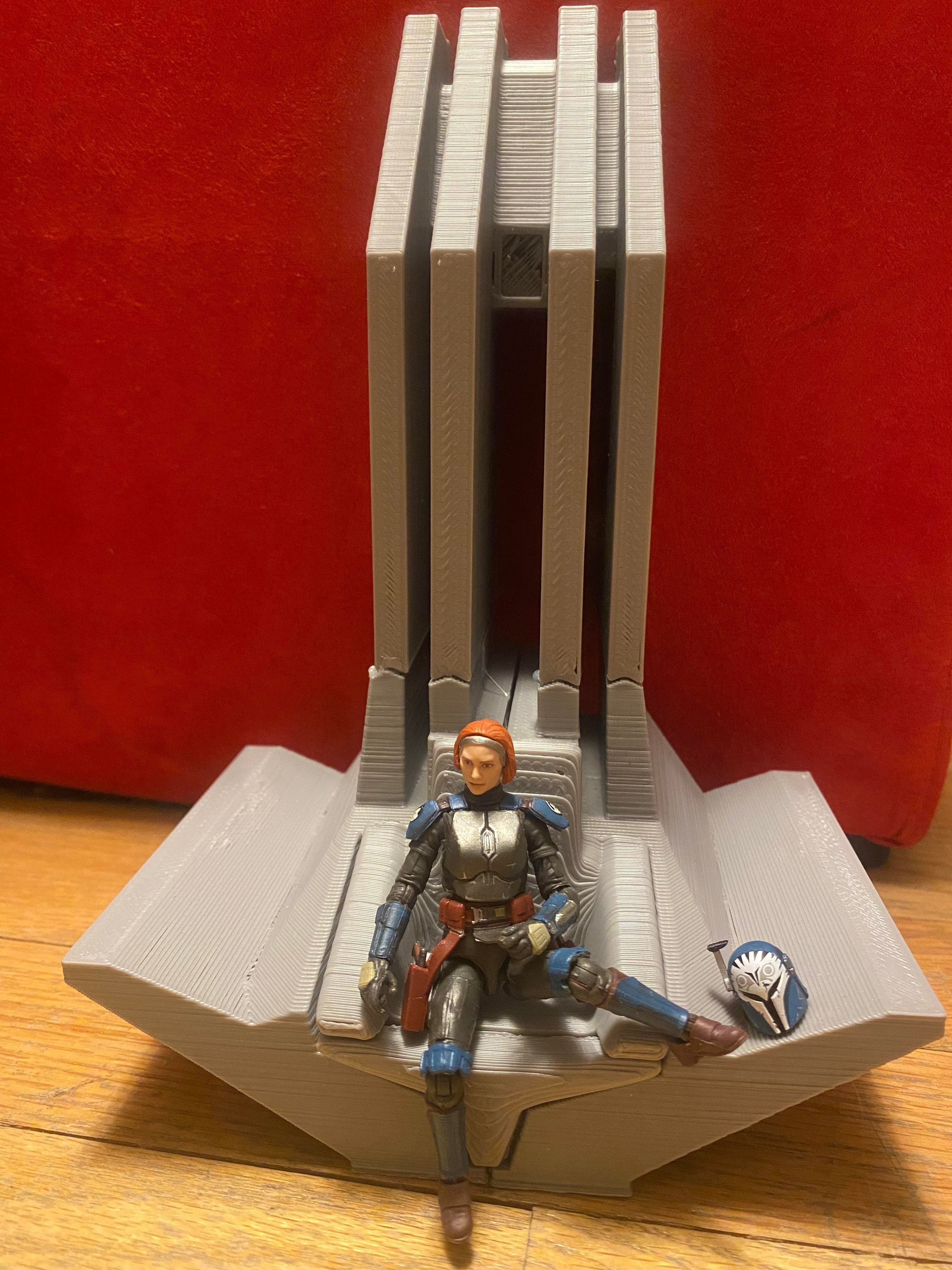 Bo-Katans Throne 1-18 scale 3D print model_22