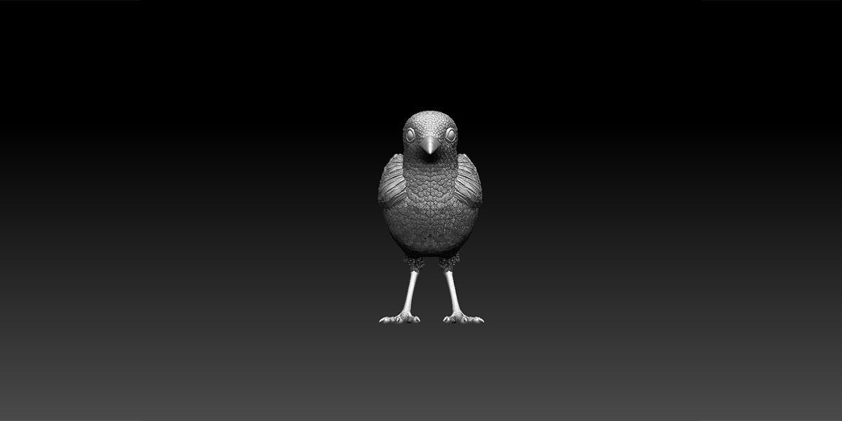 wagtail 3D print model_18