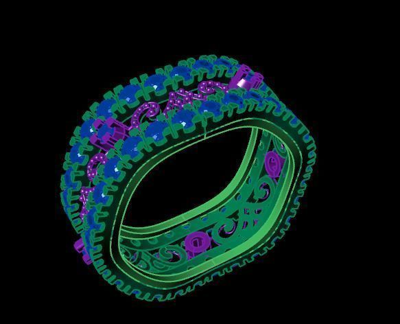 Rings 3D print model_3
