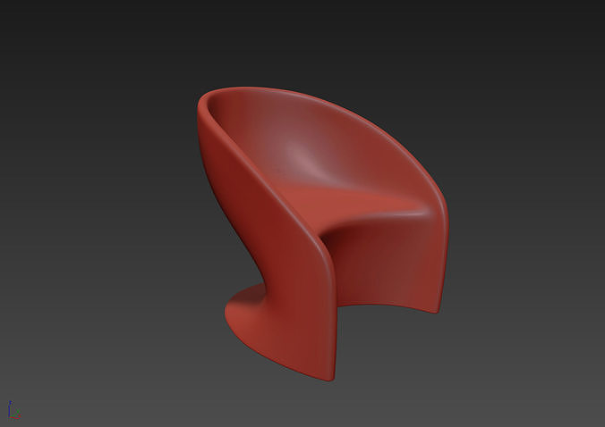 Plastic Chair 3D model 4