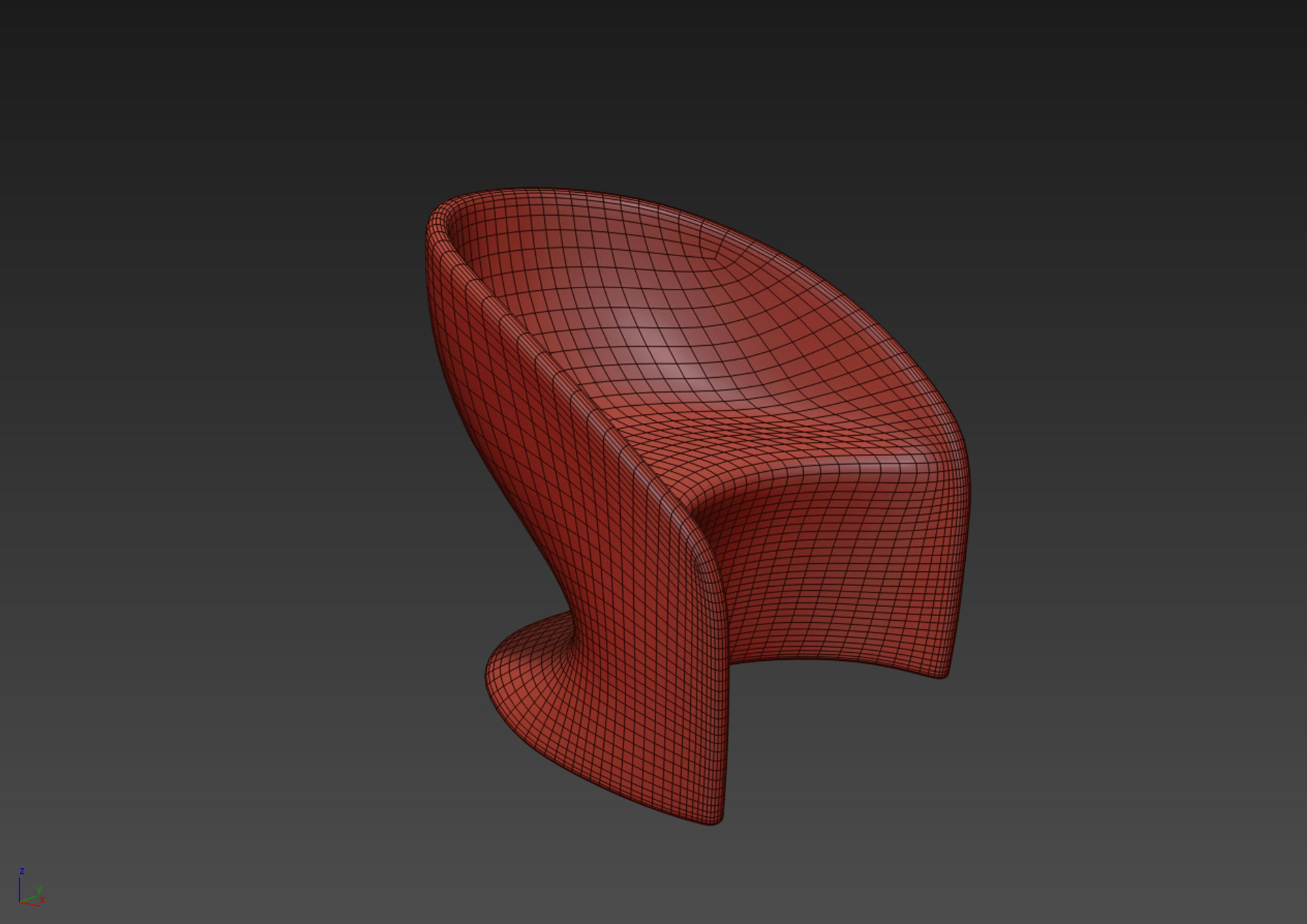 Plastic Chair 3D model_5
