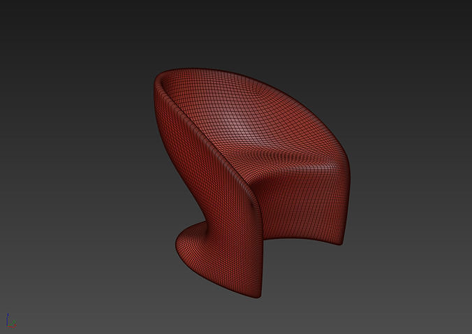 Plastic Chair 3D model 7