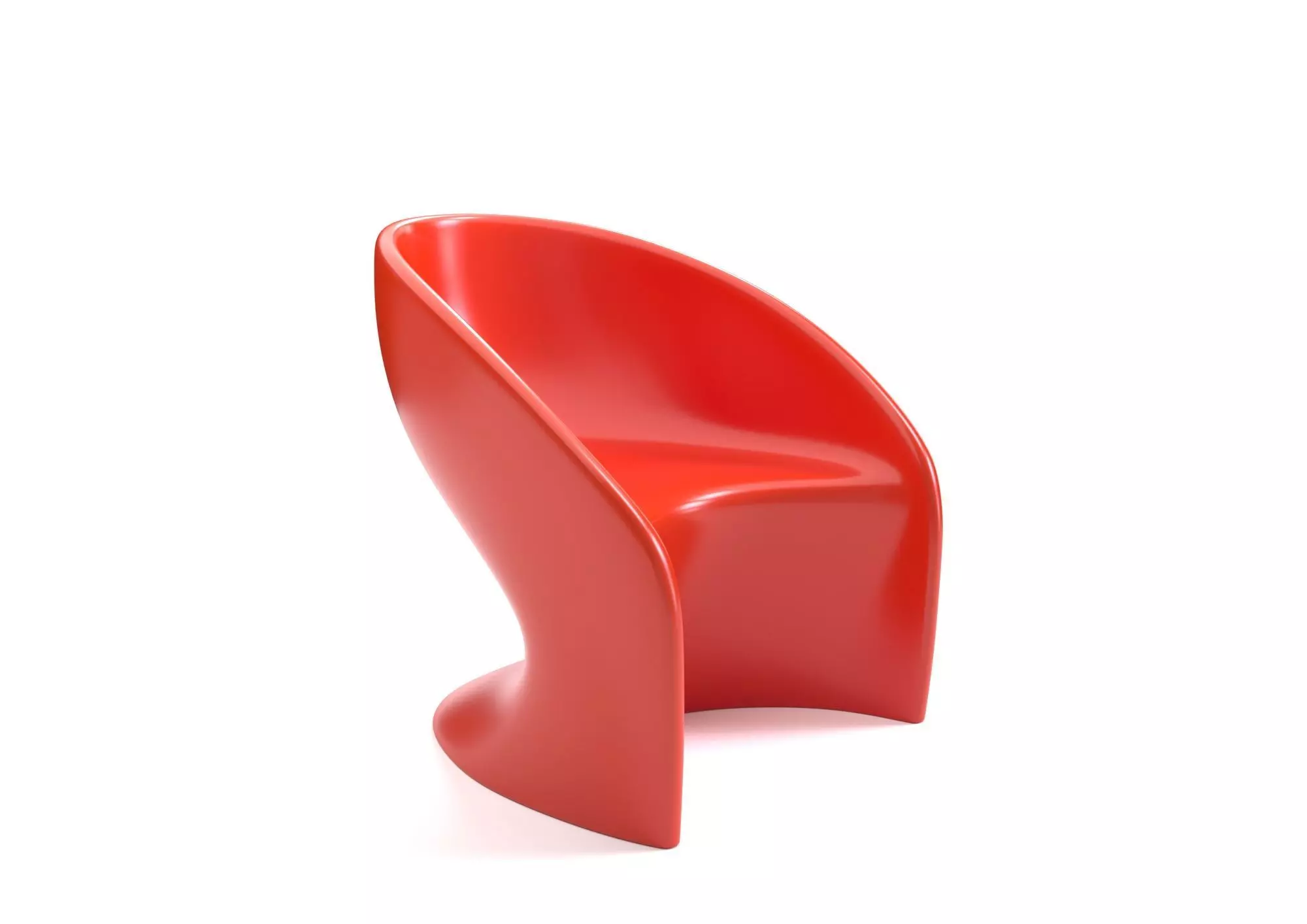Plastic Chair 3D model_0