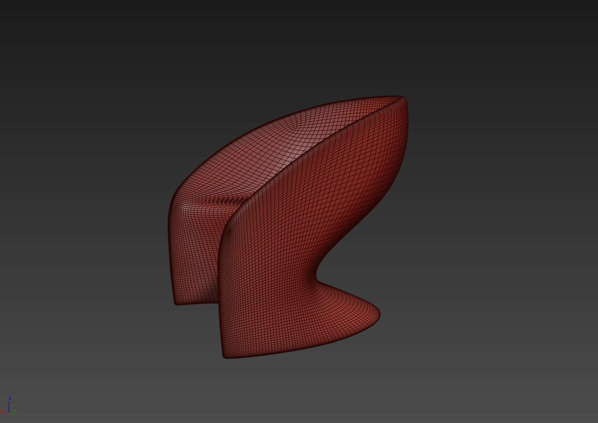 Plastic Chair 3D model_9