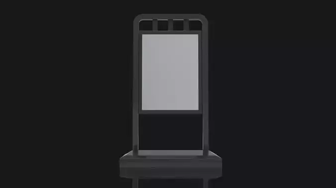Outdoor Advertising Stand V2 3D model