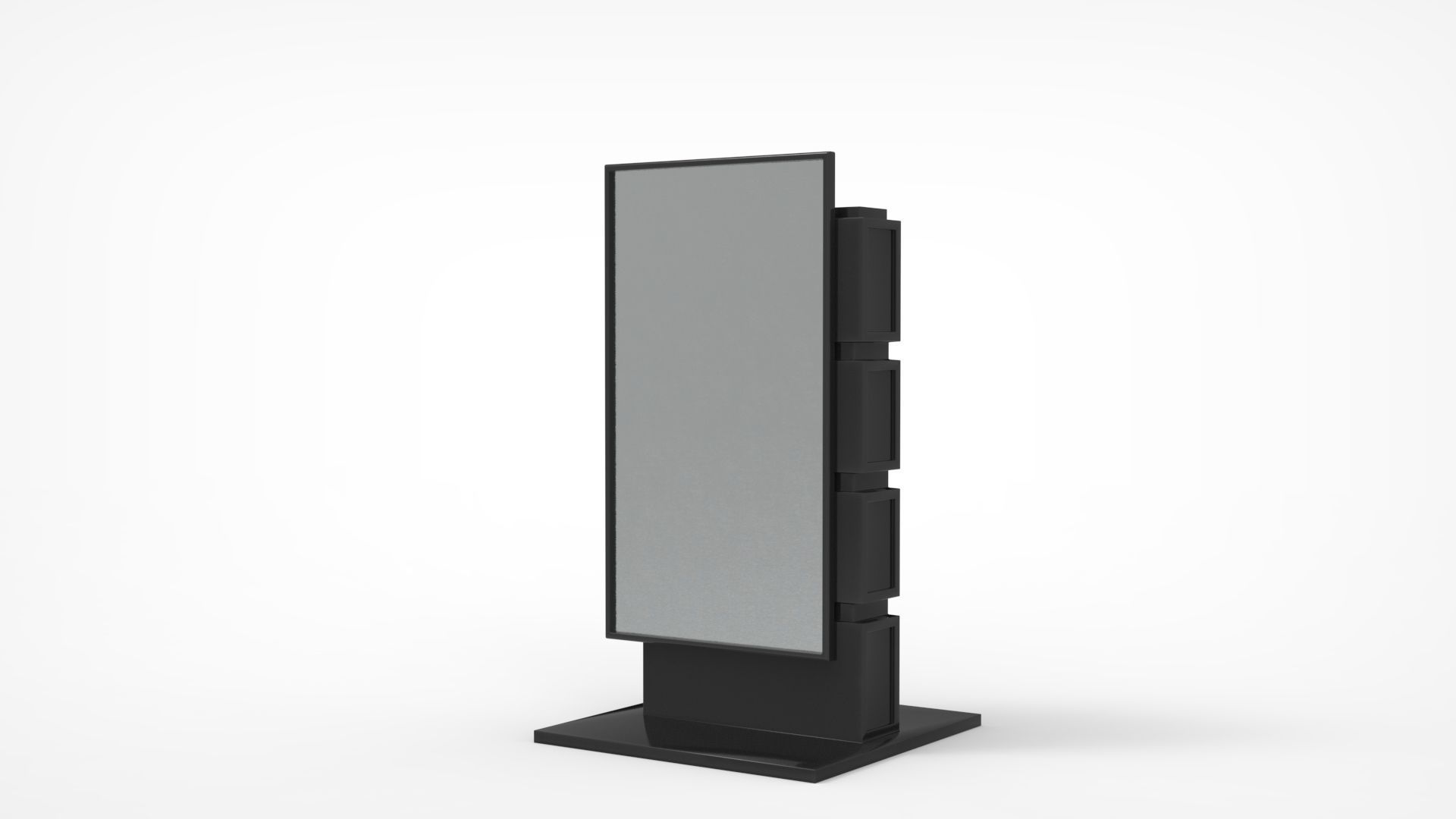 Outdoor Advertising Stand V3 3D model_4