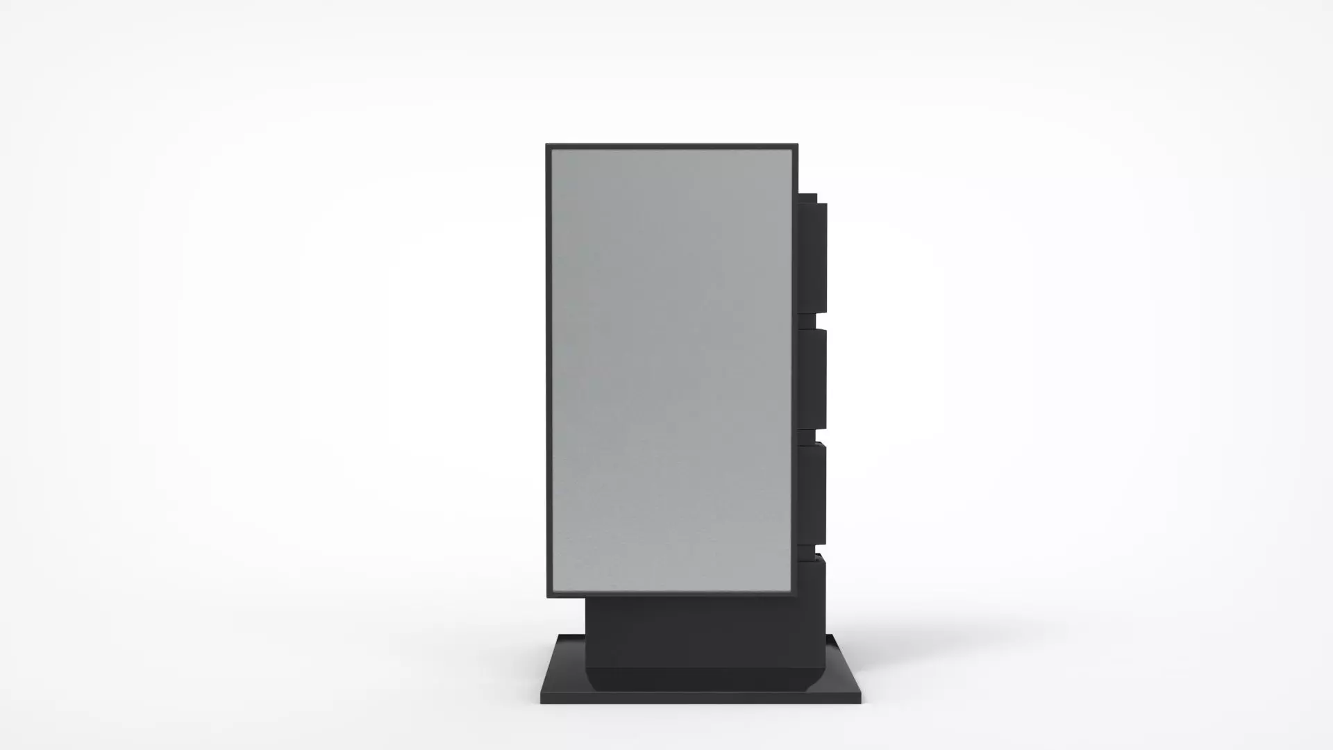 Outdoor Advertising Stand V3 3D model_0