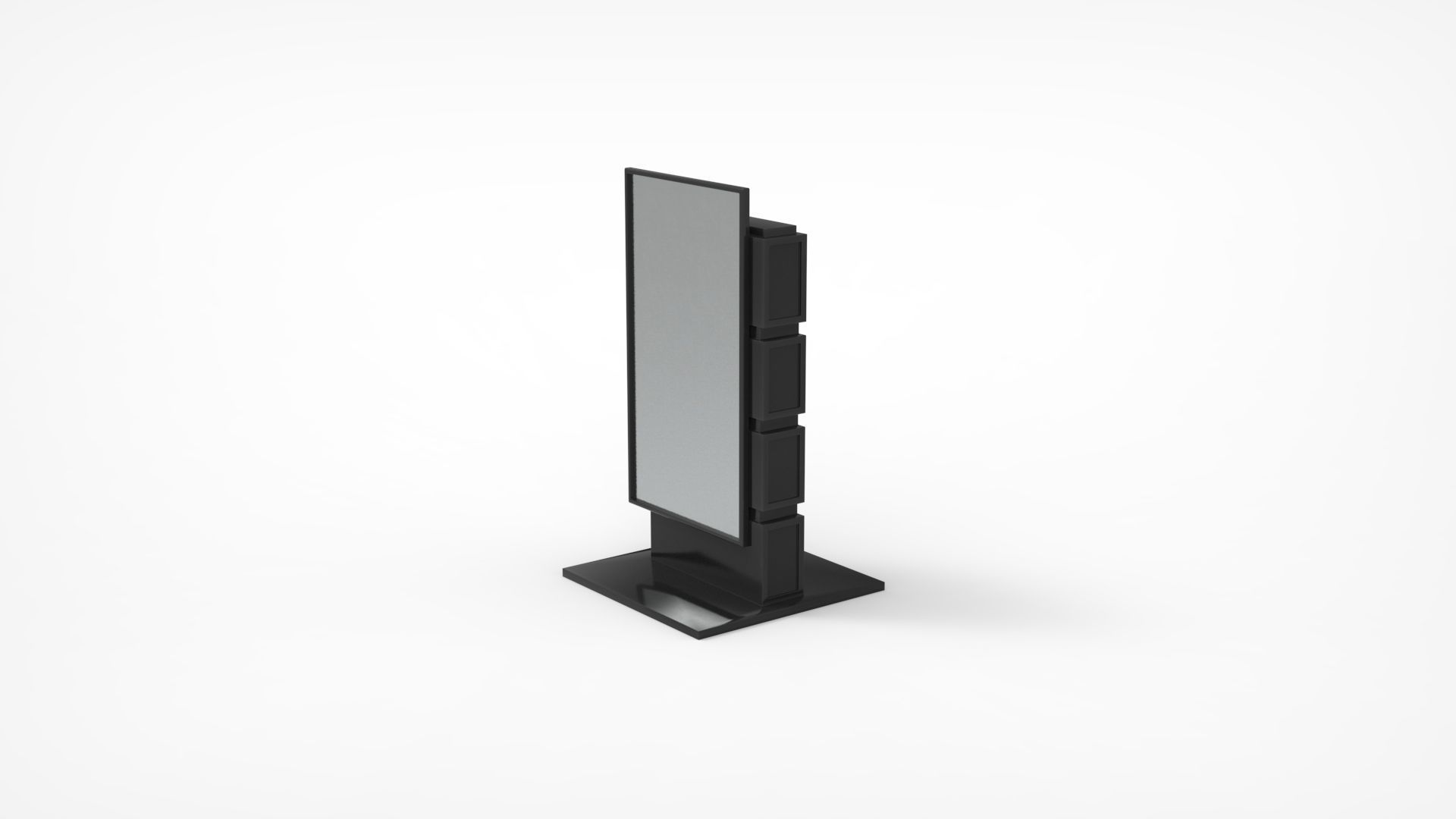 Outdoor Advertising Stand V3 3D model_10