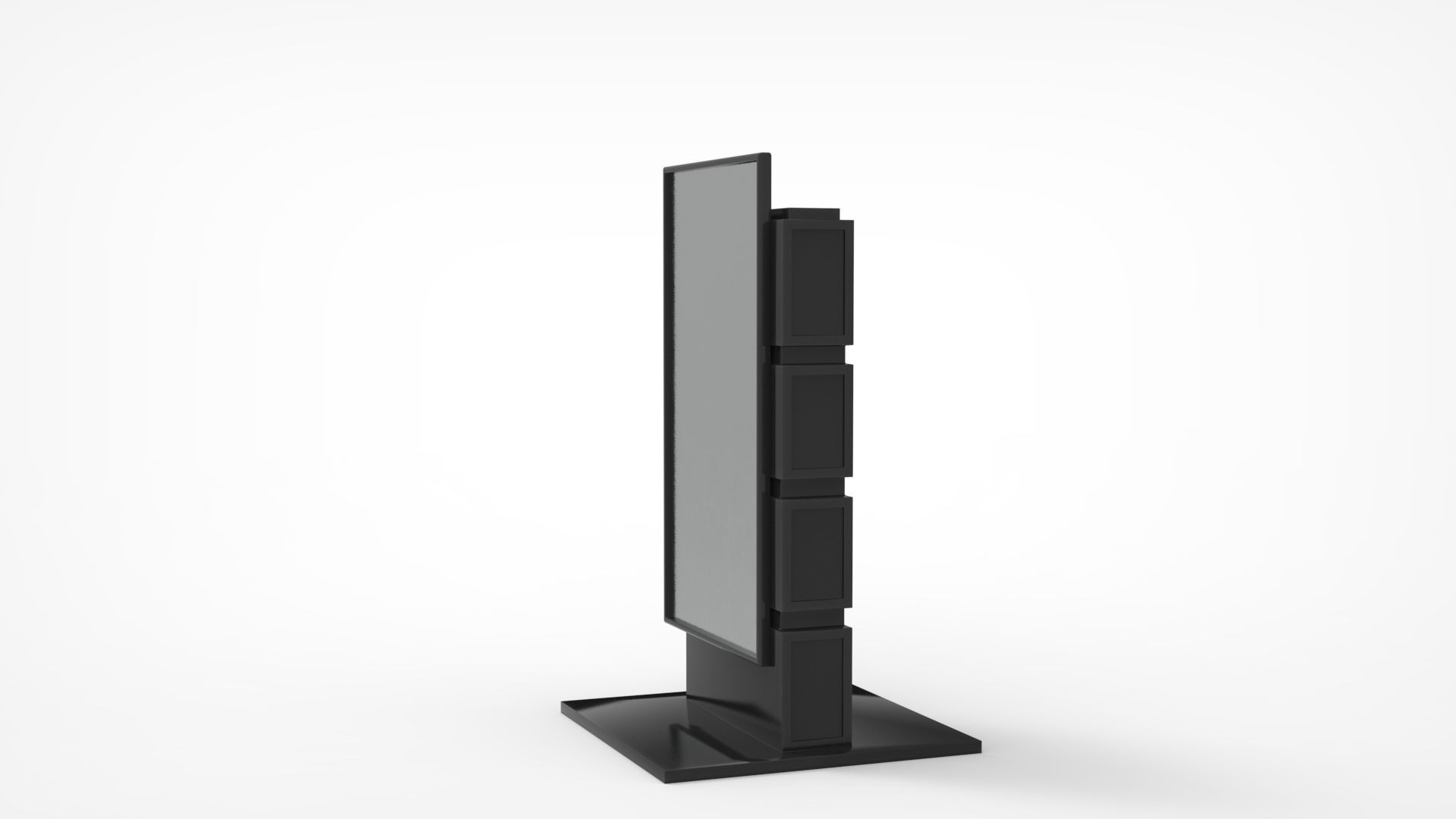 Outdoor Advertising Stand V3 3D model_5