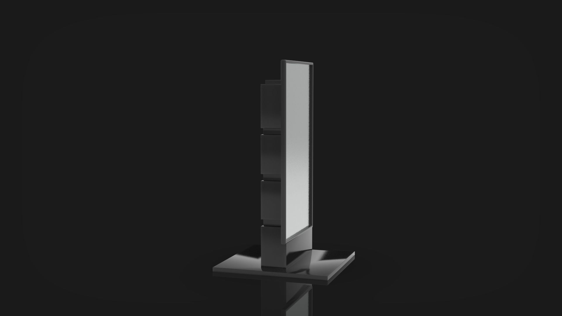 Outdoor Advertising Stand V3 3D model_16