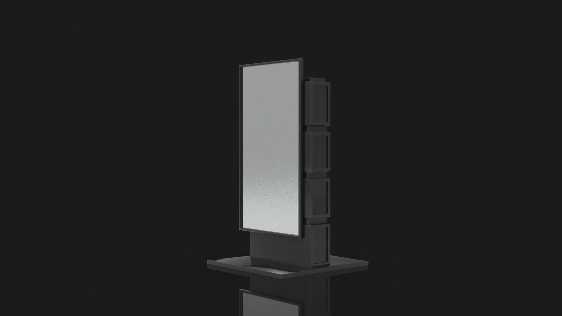 Outdoor Advertising Stand V3 3D model_14