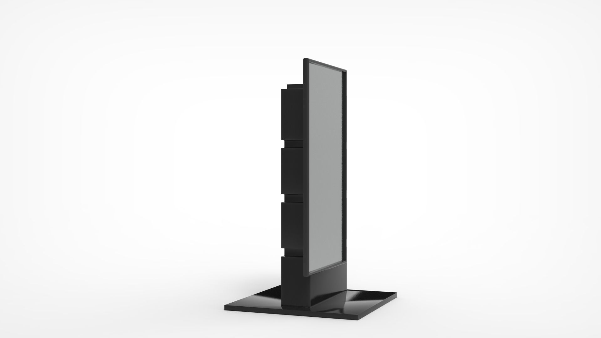 Outdoor Advertising Stand V3 3D model_6