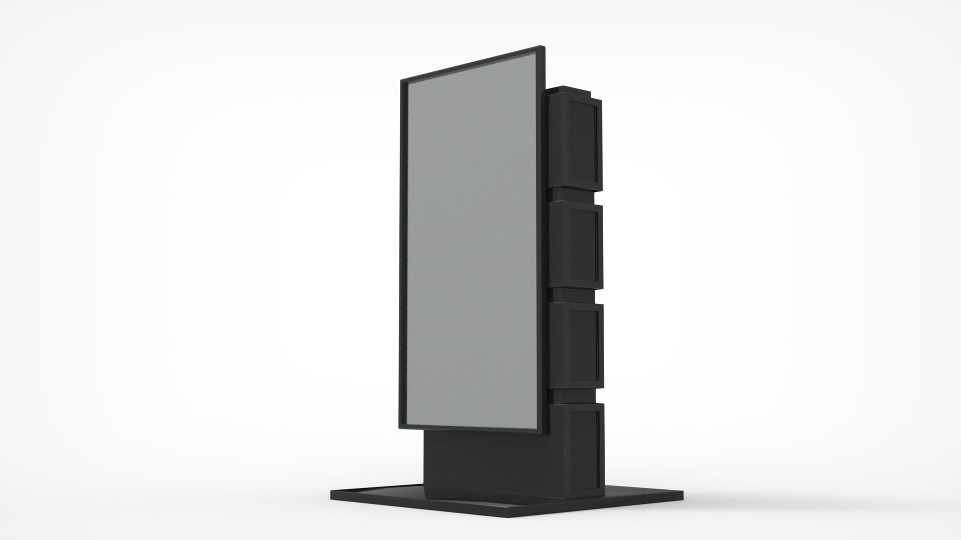 Outdoor Advertising Stand V3 3D model_11