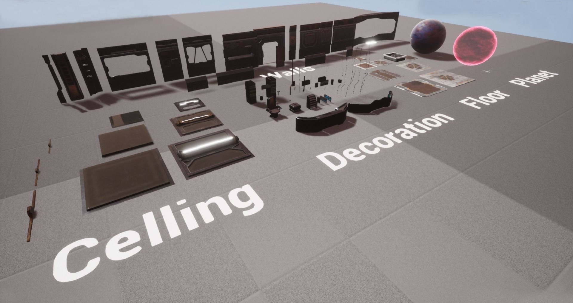 Sci-Fi Modular Premium Pack Low-poly 3D model_27