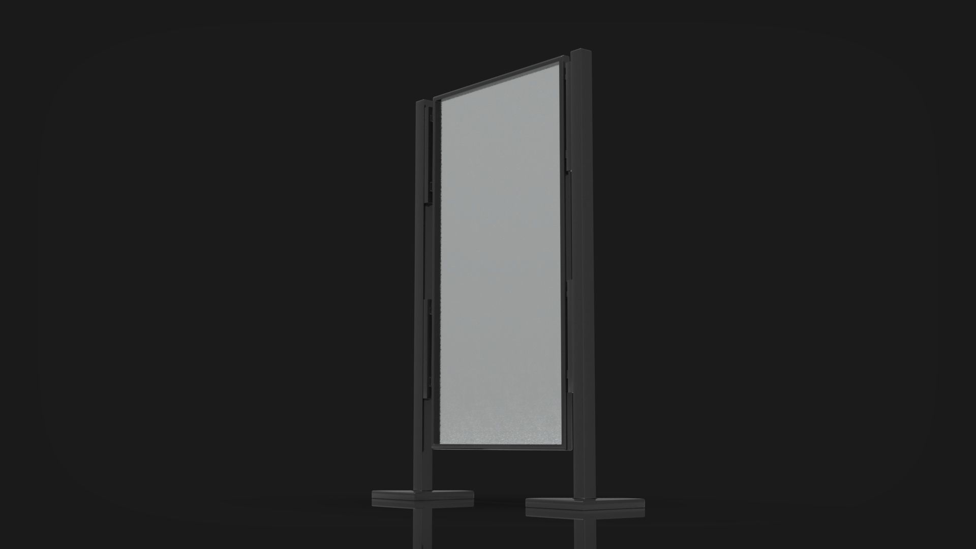 Outdoor Advertising Stand V4 3D model_5