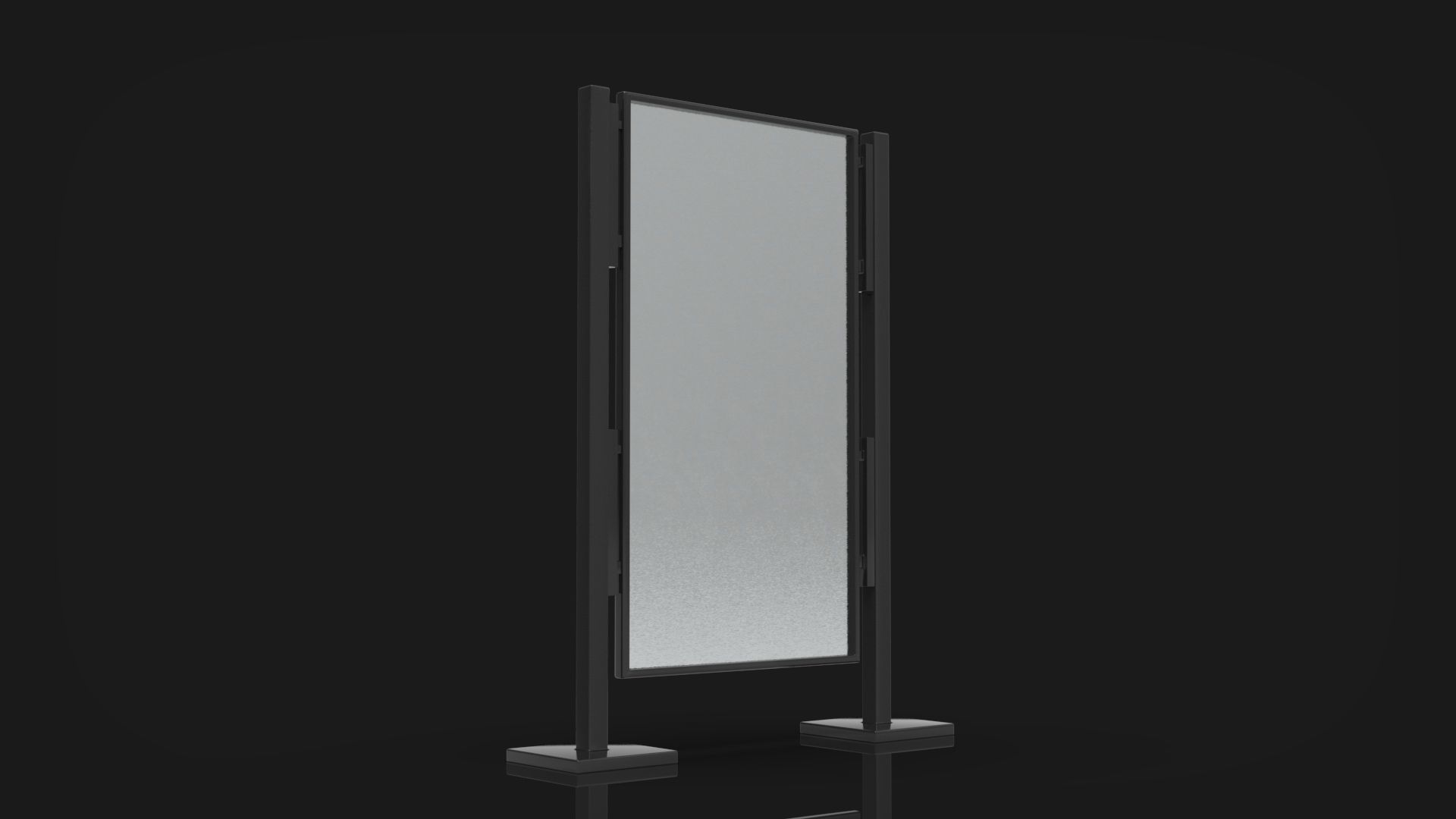 Outdoor Advertising Stand V4 3D model_4