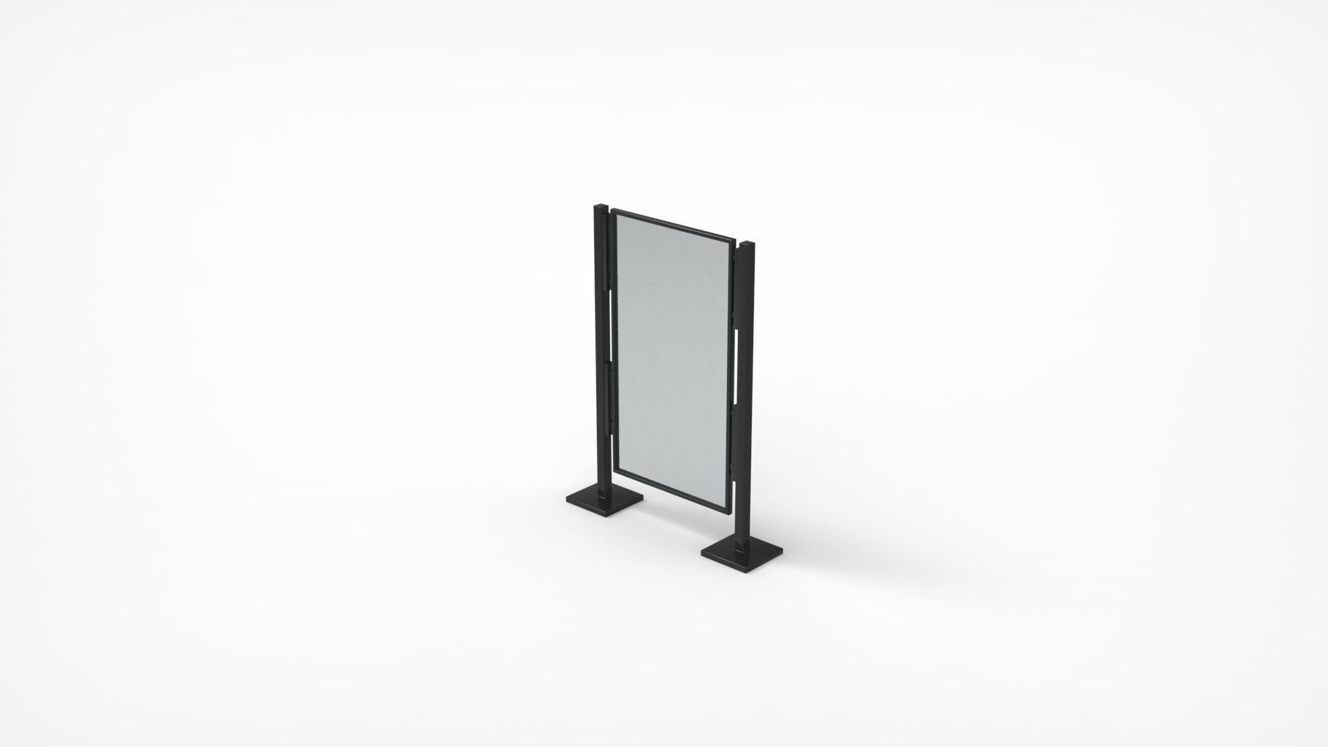 Outdoor Advertising Stand V4 3D model_17