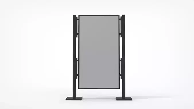 Outdoor Advertising Stand V4 3D model