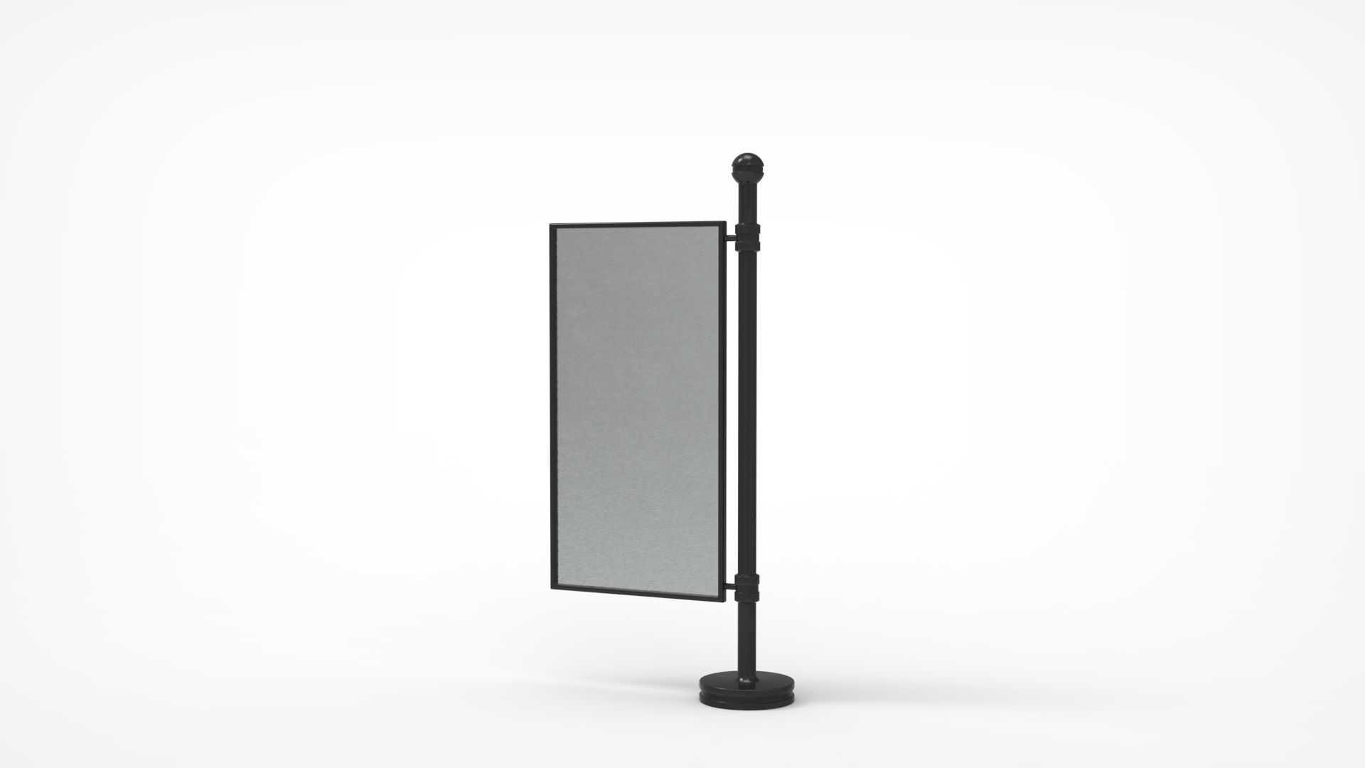 Outdoor Advertising Stand V6 3D model_14