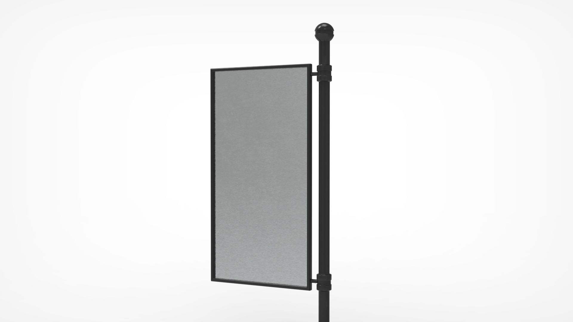 Outdoor Advertising Stand V6 3D model_11